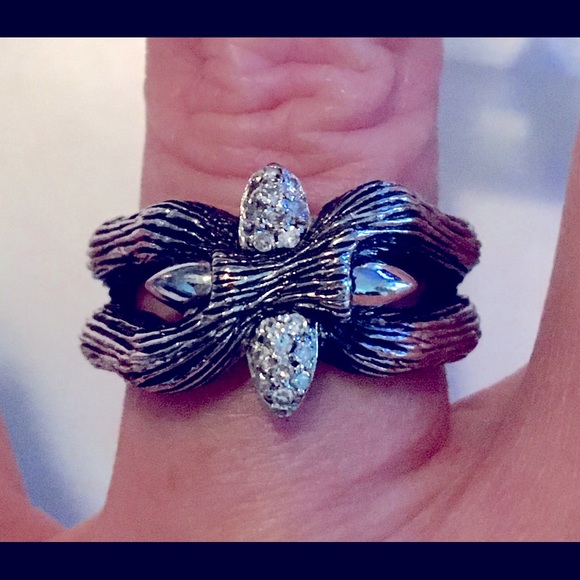 Dweck Diamonds Fortuna Sterling Silver Gemstone Twig Ring